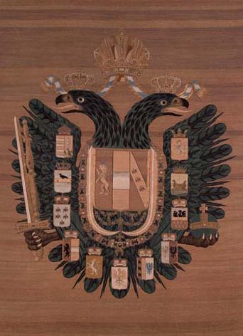 『双頭鷲額』（明治時代）東京国立博物館蔵