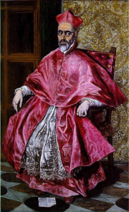 エル・グレコ作『ある枢機卿の肖像』メトロポリタン美術館蔵