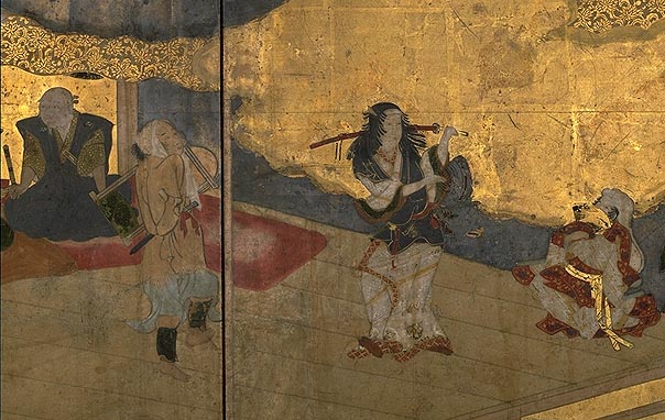 『阿国歌舞伎図』（部分）（重要文化財）（京都国立博物館蔵）