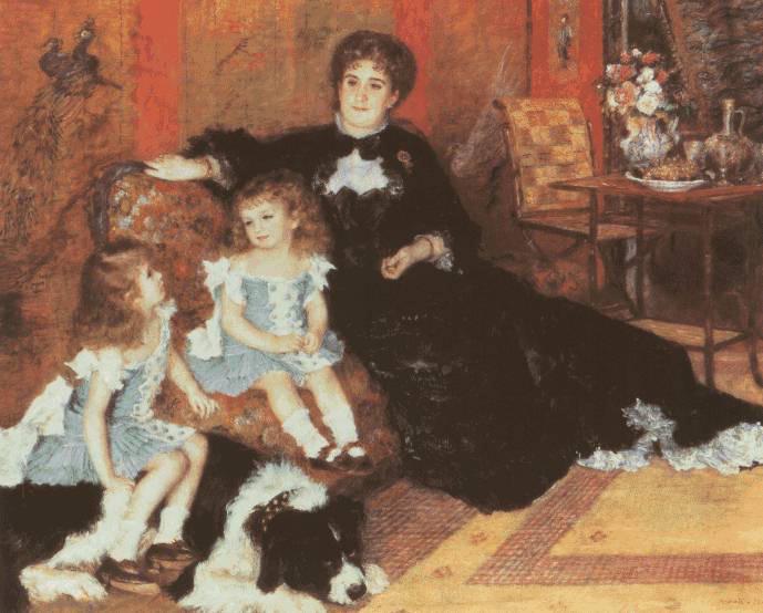 オーギュスト・ルノワール作『シャルパンティエ夫人と子供たち』ニューヨーク・メトロポリタン美術館蔵